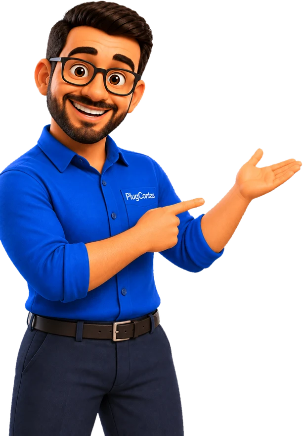 Custódio sorrindo e apontando para os planos