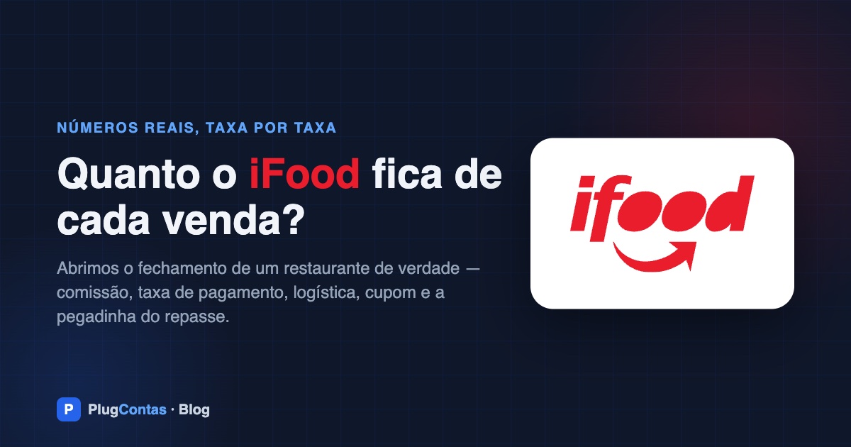 Quanto o iFood fica de cada venda? Abrimos os números de um restaurante real