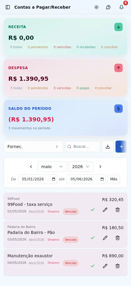 Contas a Pagar - Light